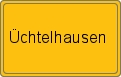 Ortsschild von Üchtelhausen