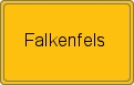 Ortsschild von Falkenfels