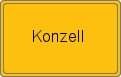Ortsschild von Konzell