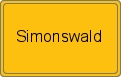 Ortsschild von Simonswald