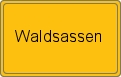 Ortsschild von Waldsassen