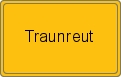 Ortsschild von Traunreut