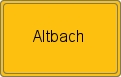 Ortsschild von Altbach