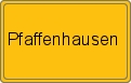 Ortsschild von Pfaffenhausen