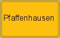 Ortsschild von Pfaffenhausen