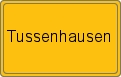 Ortsschild von Tussenhausen
