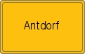 Ortsschild von Antdorf