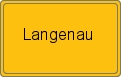 Ortsschild von Langenau