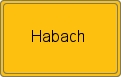 Ortsschild von Habach