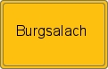 Ortsschild von Burgsalach