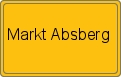 Ortsschild von Markt Absberg