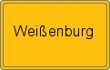 Ortsschild von Weißenburg