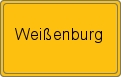 Ortsschild von Weißenburg
