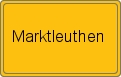 Ortsschild von Marktleuthen