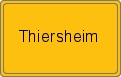 Ortsschild von Thiersheim