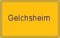 Ortsschild von Gelchsheim