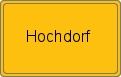 Ortsschild von Hochdorf