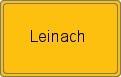 Ortsschild von Leinach