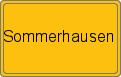 Ortsschild von Sommerhausen