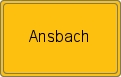 Ortsschild von Ansbach