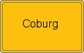 Ortsschild von Coburg