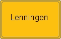 Ortsschild von Lenningen