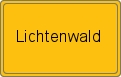 Ortsschild von Lichtenwald