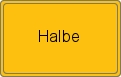 Ortsschild von Halbe