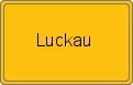 Ortsschild von Luckau