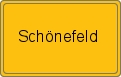 Ortsschild von Schönefeld