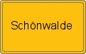 Ortsschild von Schönwalde