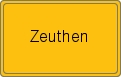 Ortsschild von Zeuthen