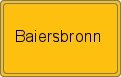 Ortsschild von Baiersbronn