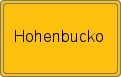 Ortsschild von Hohenbucko