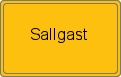 Ortsschild von Sallgast