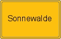 Ortsschild von Sonnewalde