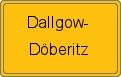 Ortsschild von Dallgow-Döberitz
