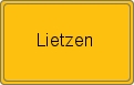 Ortsschild von Lietzen