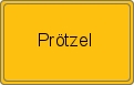 Ortsschild von Prötzel