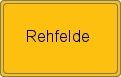 Ortsschild von Rehfelde