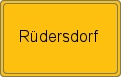 Ortsschild von Rüdersdorf