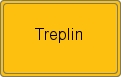 Ortsschild von Treplin