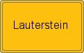 Ortsschild von Lauterstein