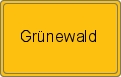 Ortsschild von Grünewald