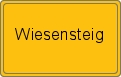 Ortsschild von Wiesensteig