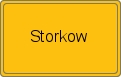 Ortsschild von Storkow