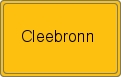 Ortsschild von Cleebronn