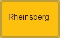 Ortsschild von Rheinsberg
