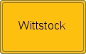Ortsschild von Wittstock
