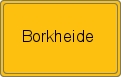 Ortsschild von Borkheide